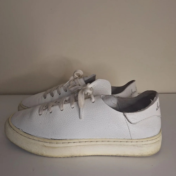 Anthropologie SE Poppy pebbled leather sneeker SZ 9.5 - Picture 2 of 9